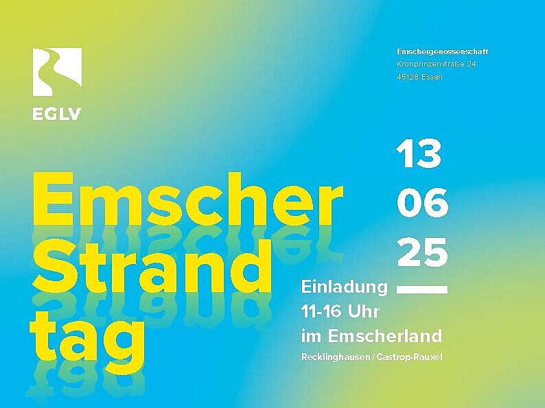 Plakat Emscherstrandtag am 13. Juni 2025