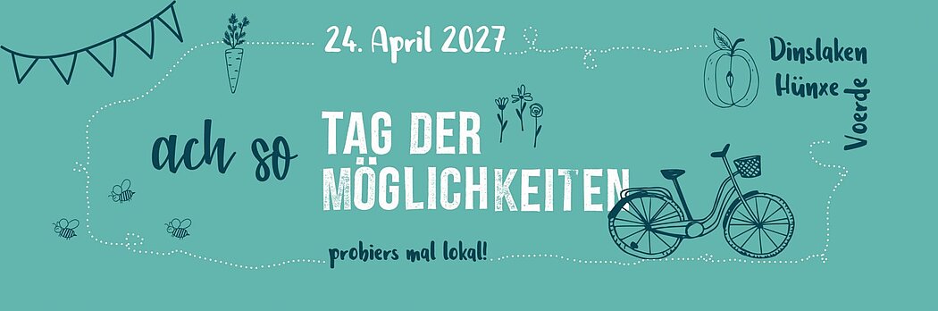 Tag der Möglichkeiten, Logo Logo des Projekt mit Veranstaltungstitel, Ort und Datum