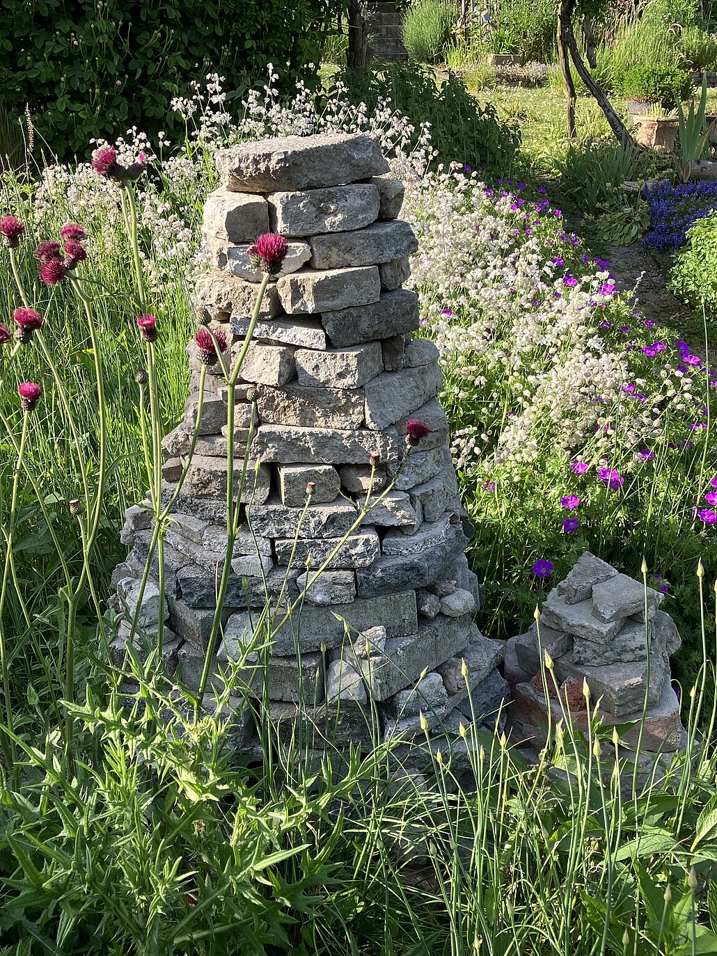 Naturgartenelement Steinturm