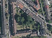 Luftbildaufnahme Wohnblock Robert-Koch-Str./Graf-Haeseler-Str. Ecke Prinz-Friedrich-Karl Str.