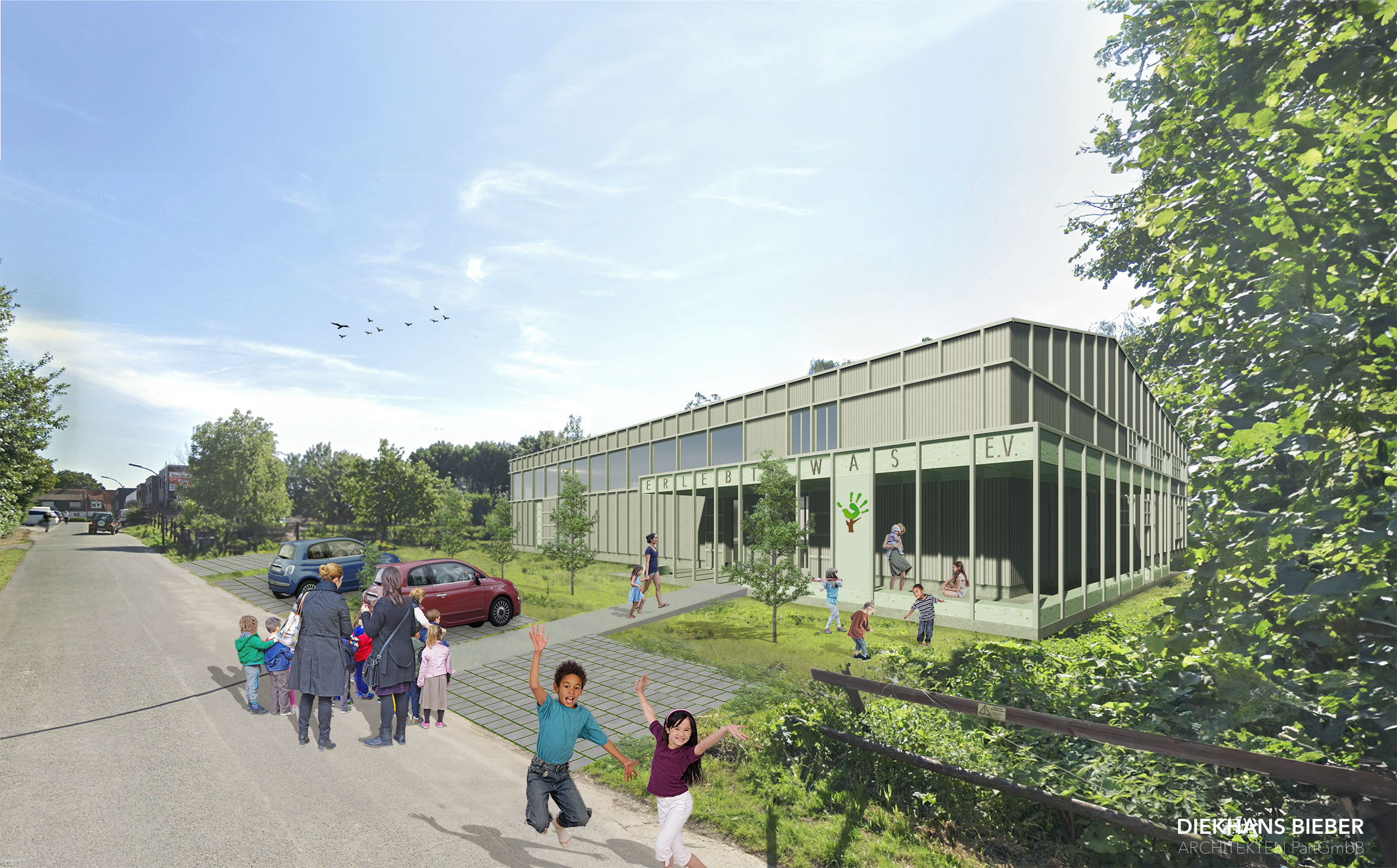 Rendering Neue Halle 